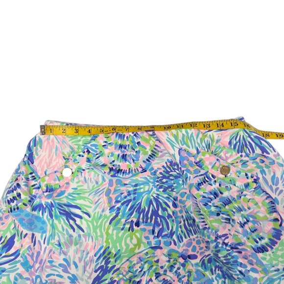 Lilly Pulitzer Skirt, Lined Skort, Colourful Print, Cotton, Pull On, Vacation, L - Picture 2 of 9